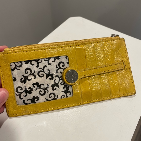 HOBO Yellow Leather Wallet - Picture 1 of 4